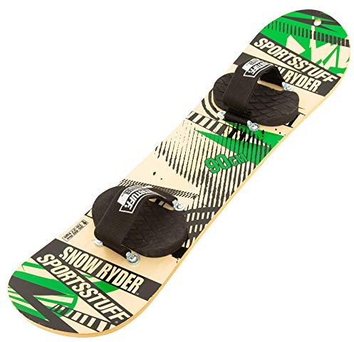 SportsStuff Snow Ryder, Hardwood Snowboard, perfect for Beginners and Backyard Fun