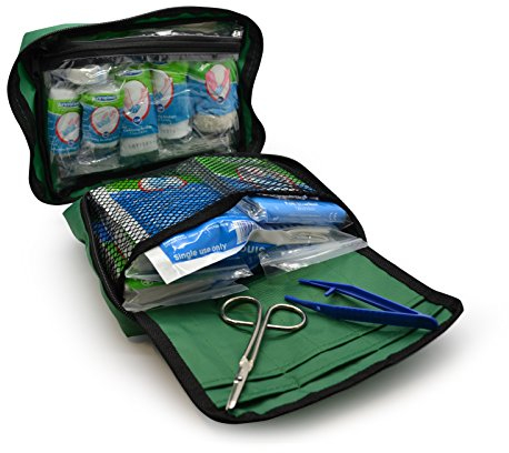 Astroplast 90 Piece Premium Kit Includes Eyewash, 2 x Cold (Ice) Packs and Emergency Blanket for Home, Office, Car, Caravan, Workplace, Travel - First aid Kit Bag