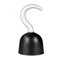 Boland 74306 - Piratenhaken, Größe 19 x 9 cm, Schwarz-Silber, Kunststoff, Mittelalter, Freibeuter, Seefahrer, Karneval, Halloween, Mottoparty