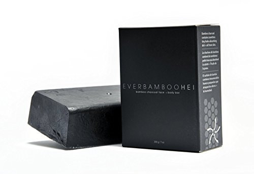 EVER BAMBOO - Charcoal HEI Face and Body Bar Soap - 7.1 oz. (200 g)