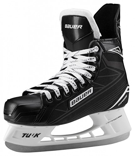 Bauer Herren Eishockeyschuhe Complete Supreme Pro Senior Schlittschuhe, Schwarz/Gelb, 9.5