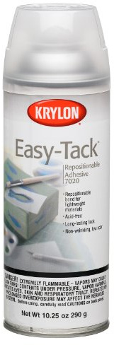 Krylon K07020007 10.25-Ounce Easy Tack Repositionable Adhesive Spray