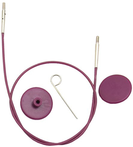KnitPro KP10505 126cm Single Cable to make 150cm Interchangeable Needle, Purple