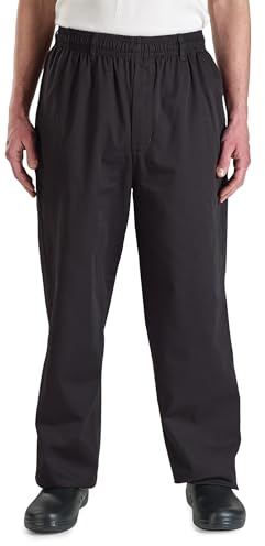 Mercer Culinary M60050BKS Millennia Men's Cook Pants, Small, Black