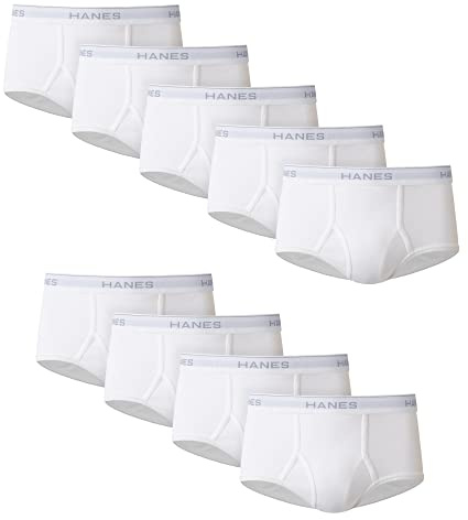 Hanes Men Hanes Men's Tagless White Briefs with ComfortFlex Waistband-Multiple Packs Available.