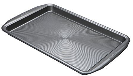 Circulon Momentum Oven Tray Non Stick - Large Baking Tray 44 x 29 x 3cm, Durable Grey Carbon Steel, Dishwasher Safe Bakeware, 11 x 17