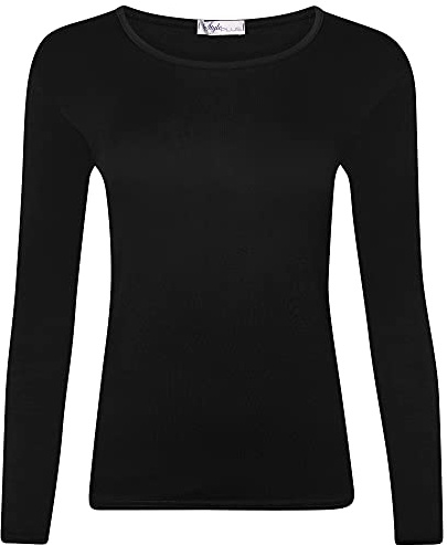 Scoop Neck (Black, UK 8-10)