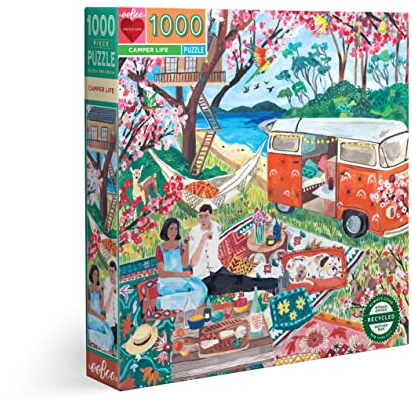 eeBoo Puzzle 1000 pièces : Vie de campeur