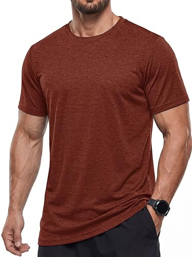 MAGCOMSEN T-Shirt Homme de Sport Décontracté à Manches Courtes Légère et Respirante Séchage Rapide Basique