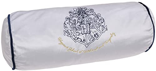 sarcia.eu Hogwarts Cojín Cilindro con Cremallera Color Plateado 18x45 cm 18x45 cm