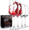 ParaCity Weingläser 4er Set, mundgeblasene Weingläser, klares Glas, Weinglas mit langem Stiel für Rot- und Weißwein, 12oz-Gläser für Frauen, Männer, Hochzeit und Geburtstag, Weihnachtsgeschenke