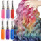 Peigne à Cheveux Coloré, Teinture Temporaire Pour Les Cheveux, Pour Les Femmes, Non Toxique Et Lavable, Pour Les Fêtes Et Les Anniversaires (6 Couleurs)
