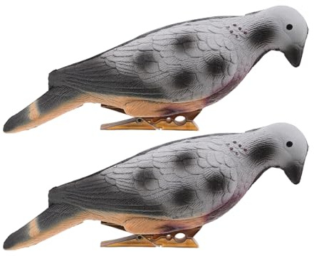 FUNOMOCYA Bersaglio per Tiro con L'Arco a Forma di Piccione in Schiuma 3D, Set 2 Pezzi, Statuette Riutilizzabili per Allenamento Caccia e Pratica di Tiro Indoor e Outdoor