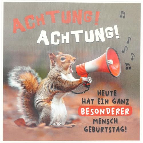 Depesche 14001-011 – 3D-gratulationskort med musik, roligt födelsedagskort med färgglatt motiv, matchande ordspråk och text på insidan