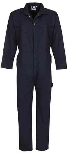 Fort - Zip Front Coverall - Navy - 42 - Handy Pockets - Work Overalls for Men