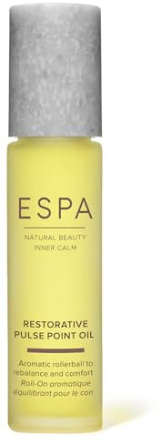 ESPA Restorative Pulse Point Oil 9ml | On-the-go Aromatherapy Roll-On with Sweet Orange, Lavender & Rose Geranium, Calming & Comforting Wellness Oil | Vegan & COSMOS Natural