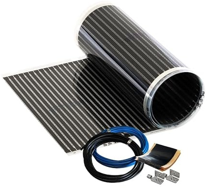 Calorique – Láminas de Calefacción por Suelo Radiante 80cm 220W/m² establece de 2m² Solución en Calefacción Efectiva y Ahorradora de Energía para el Hogar