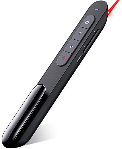 DinoFire Rechargeable Presentation Clicker 100FT Wireless Presenter Remote, Hyperlink Volume Control PowerPoint Clicker Presentation Remote, 2.4GHz USB Presentation Clicker for Mac Laptop Computer11