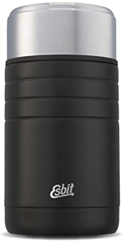 Esbit Thermobehälter Majoris für Essen - Warmhaltebehälter 1000 ml in Schwarz - aus Edelstahl für warme und kalte Speisen