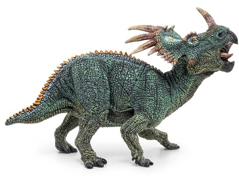 Papo -Figuras pintadas a Mano -Dinosaurios-Styracosaure-55090-Coleccionable -para Niños y Niñas de 3 Años o Más