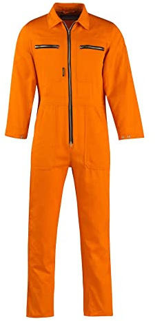 STØRVIK Rallye-Kombination Baumwolle Arbeitsoverall Rallyekombi - Orange - Größe 46