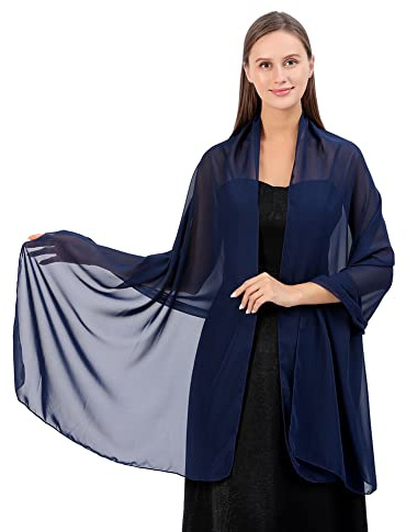 Proumhang Kvinnor Mjuka Chiffonsjalar Scarves Wraps för Brud brudtärna bröllop fest kväll Klänning och speciella tillfällen Klänningar 70cm x 200cm