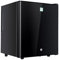 30L Mini Fridge Freestanding Larder Refrigerator Electric Reefer Table Top Fridge With Cooling And Heat Function LED Light + Lock And Key Quiet For Bedrooms, Hotels & Guest Houses(Black solid door)