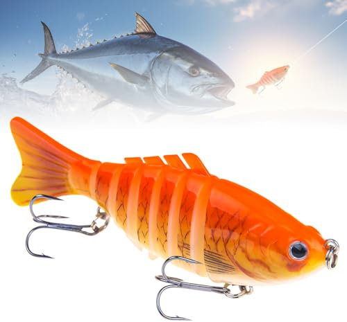 Forellenköder, 2025 Neuestes Kunstköder Gummifische Angelköder, Kunstköder Angelausrüstung Gummiköder Angelsets Angelgeschenke für Männer (05,1Pcs)