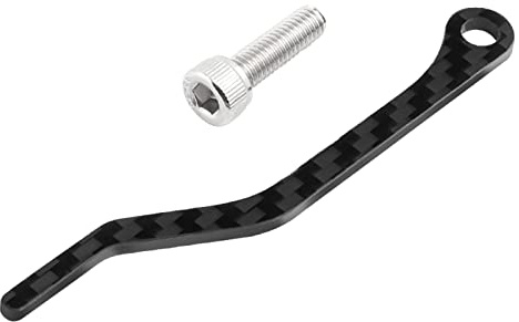 Mirweon Estabilizador de cadena de bicicleta de fibra de carbono para bicicleta, guía de cadena anticaída, protector de caída