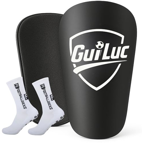 Espinilleras Fútbol Niños - Calcetines Antideslizantes – Espinilleras Pequeñas Fútbol para Adultos Y Niños – Ligeras, Cómodas Y Resistentes -Mini Espinilleras Fútbol - Tamaño 12 x 7,8 Cm