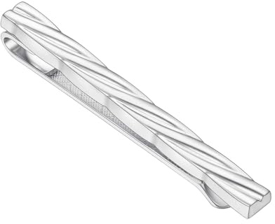 Asienice pinces à cravate pour homme noire simulée diamant argent épingle à cravate ronde mariée bijoux pour hommes