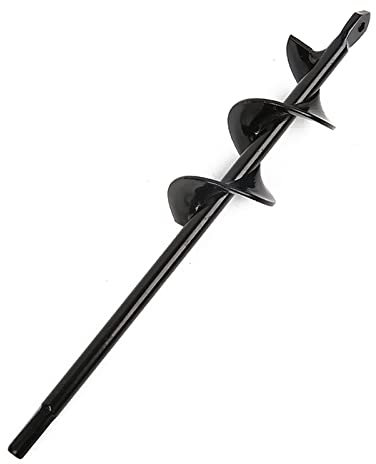 TF Excavadoras de agujeros de poste de 7 tamaños para jardinera de jardín, broca de barrena de bombilla, broca de acero en espiral de barrena de tierra, herramienta de jardinera, taladro de tierra