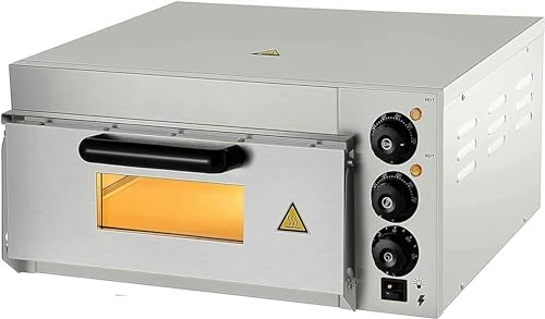 XENITE Four À Pizza Électrique Professionnel, Four Gastro À Deux Réglages De Température, Pierre À Pizza Et Four À Pierre Gastro, Pain, Gâteaux, Tartes, Etc.
