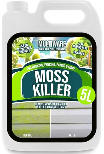 MultiWare Patio Cleaner | Moss Killer For Paths And Drives | Algae Remover | Spray And Walk Away Patio Cleaner | Spray And Leave | Safe To Use With Pets | 5L Makes 20L (1)