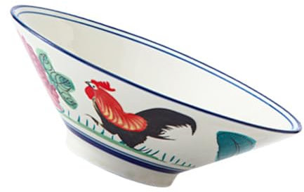 COLLBATH 1pezzi Ciotola Tradizionale Ceramica Per Ramen Scodella Multifunzionalper Zuppe e Insalate Resistente Per Pasti Caldi e Colore Rosso