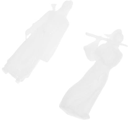 SEWOART Figurines Miniatures pour Décoration De Bureau 2 Pièces Figurines Antiques Miniatures en Plastique Paysage