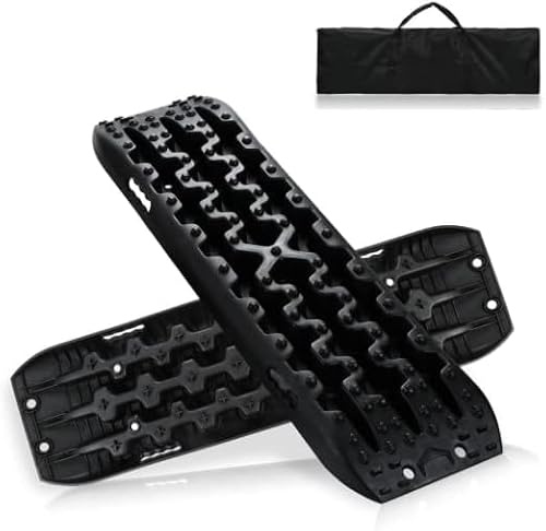 Peviasot Juego de 2 placas de arena para vehículos recreativos, remolques, camiones, remolques, caravanas, todoterrenos, parte inferior antideslizante con bolsa de almacenamiento, carga de 10