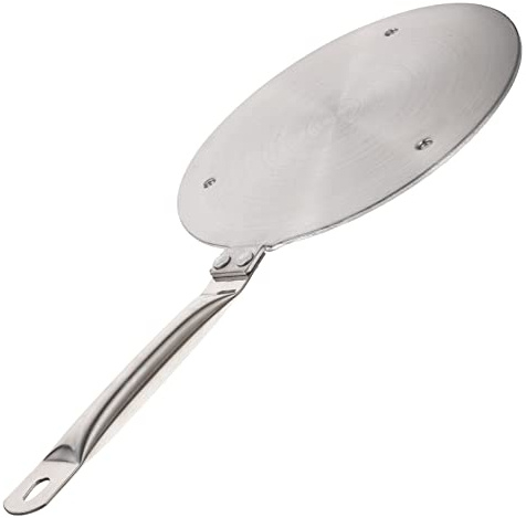 Stainless Steel Induction Disk with Handle for Kitchen Use