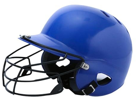 Dickly Baseball -Helm Guard Softball Helm mit Facemask for Game Tournament Sporttraining, Blau