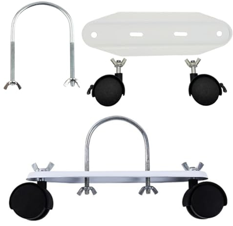 Cotonlake Mobile Pulley Bracket for Oiled Filled Radiator, 360° Rotatable Electric Heater Frame Base with Wheels, Easy Installation Repair Parts Oil Heater Accessories, 2PCS