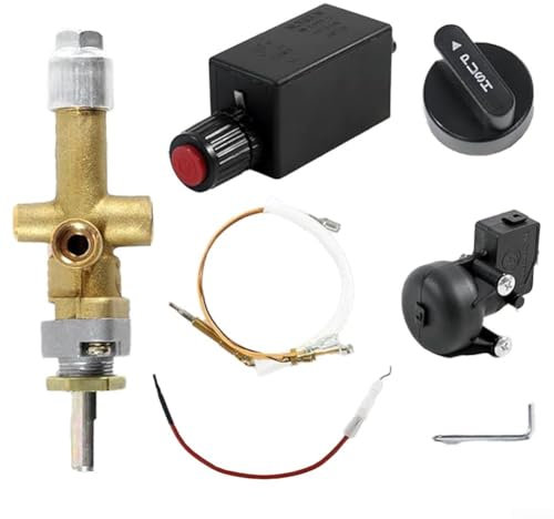 Reemplazo de calentador de patio, válvula de gas de control de calentador de patio al aire libre, termopar, accesorios de interruptor de inclinación, 7 piezas