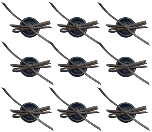 TMTGTS runda träknappar 12 st vintage träknappar med PU rosetter knapp stora knappar knappar sytillbehör syknappar barnknappar för tröjor halsdukar jackor rockar jeans handskar hängselbyxor