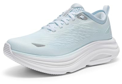 ALLSWIFIT Gångskor för kvinnor kudde löpning tennisskor halkfria bekväma andningsbara träning gym sport atletiska mode sneakers, BLÅ, 37.5 EU