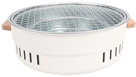 Cocoarm Grill à Charbon de Bois, Barbecue en Acier Inoxydable avec Ventilation Améliorée, Bassin d'eau et Poêle à Charbon, Barbecue Extérieur pour Camping, Pique-nique, Arrière-cour