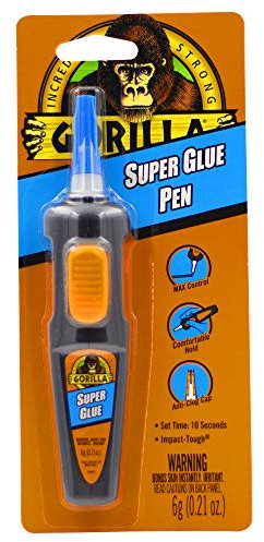 Gorilla Super Glue Pen, 6 Gram, Clear (Pack of 1)