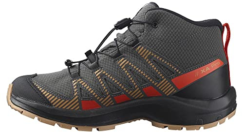 Salomon XA Pro V8 Mid ClimaSalomon Waterproof Kinder Outdoor-Aktivitätsschuhe, Präzise Passform, Grip und Schutz, Sportlicher Look, Magnet, 38