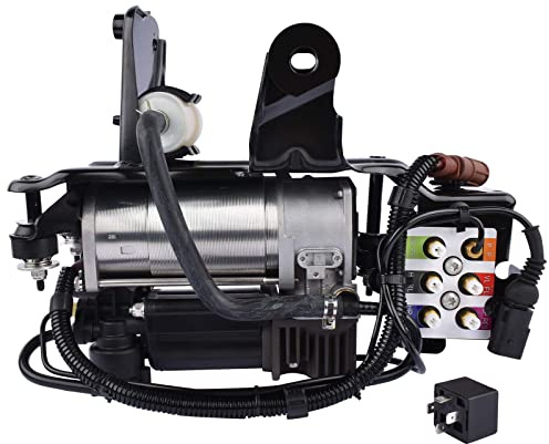 Bisenya Compressore sospensioni pneumatiche completo di valvola compatibile con A6 C6 4F2 4F5 4FH 4F0616005E 4F0616005F 4F0616006 4F0616006A 4F0616005D 4F0616005B Sospensioni pneumatiche