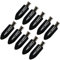 ZEVONDA Pinzas para el Cabello sin Pliegues - Pinzas para el Pelo sin Doblar Herramienta de Clips de Peinado para Mujeres Niñas, Negro *10