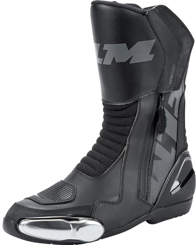 FLM Curbs WP Motorradstiefel Lang – Wasserdicht – Ganzjährig – Hoher Komfort – Sicherheitsprotektoren – Polyamid/Polyurethan