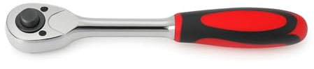 Lemag srl Cricchetto Reversibile da 250 mm – Attacco 1/2” – Chiave a Cricchetto Professionale in Acciaio Temperato – Impugnatura Antiscivolo